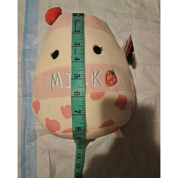 Squishmallow Plush Toy (Amelie Strawberry Milk) 8" inches NEW - Picture 10 of 10